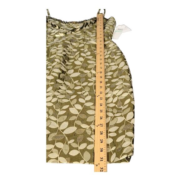 Maggy London Green & Gold Brocade Cocktail Dress Sleeveless Women’s Size 8 NWT - Picture 15 of 16